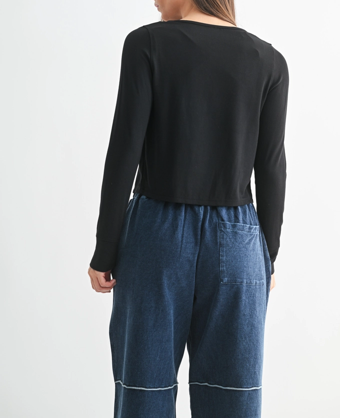 Charming Ballet Tie-Front Sweater