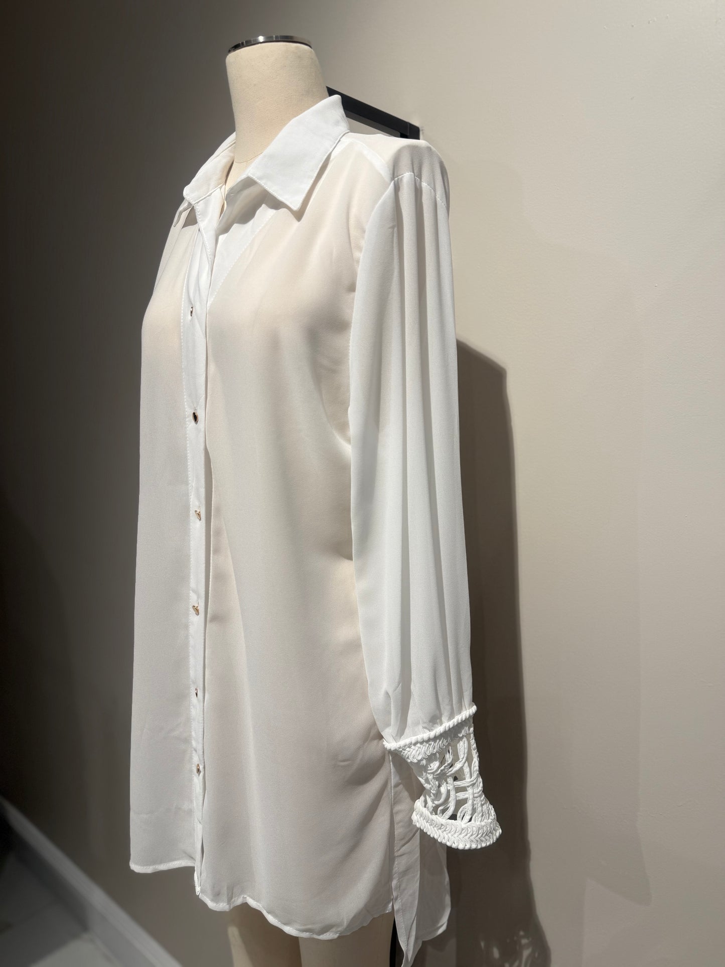 Fluid Long Sleeve Blouse