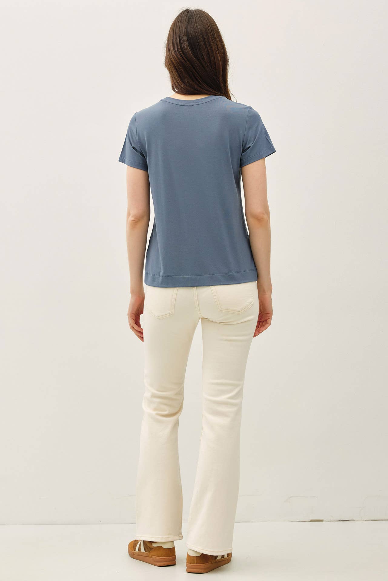NEW COLOR-BAMBOO/MODAL BASIC ROUND NECK T-SHIRT