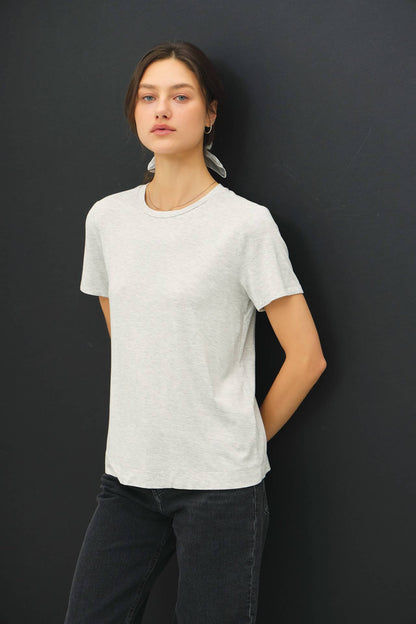 NEW COLOR-BAMBOO/MODAL BASIC ROUND NECK T-SHIRT