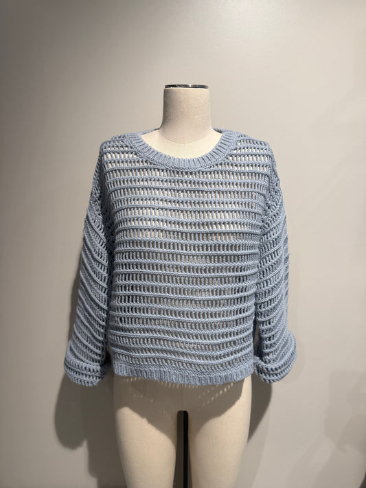Boat Neck Knit Top