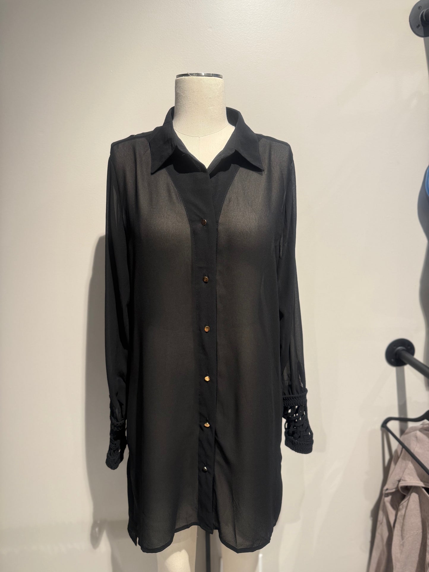 Fluid Long Sleeve Blouse