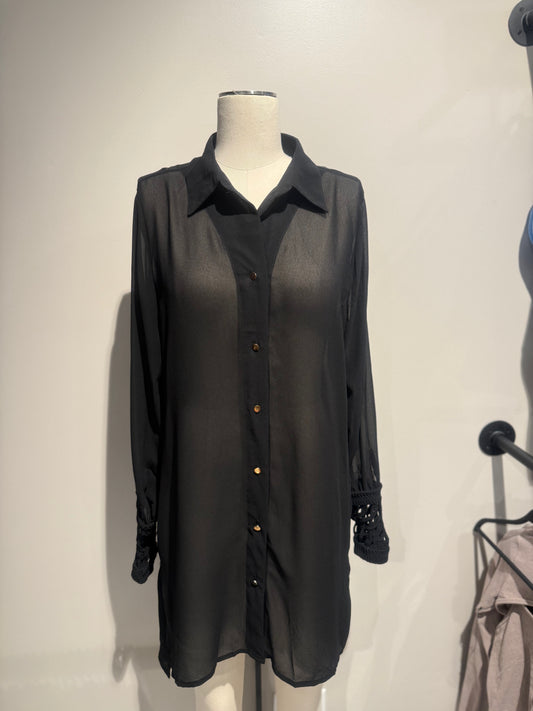 Fluid Long Sleeve Blouse