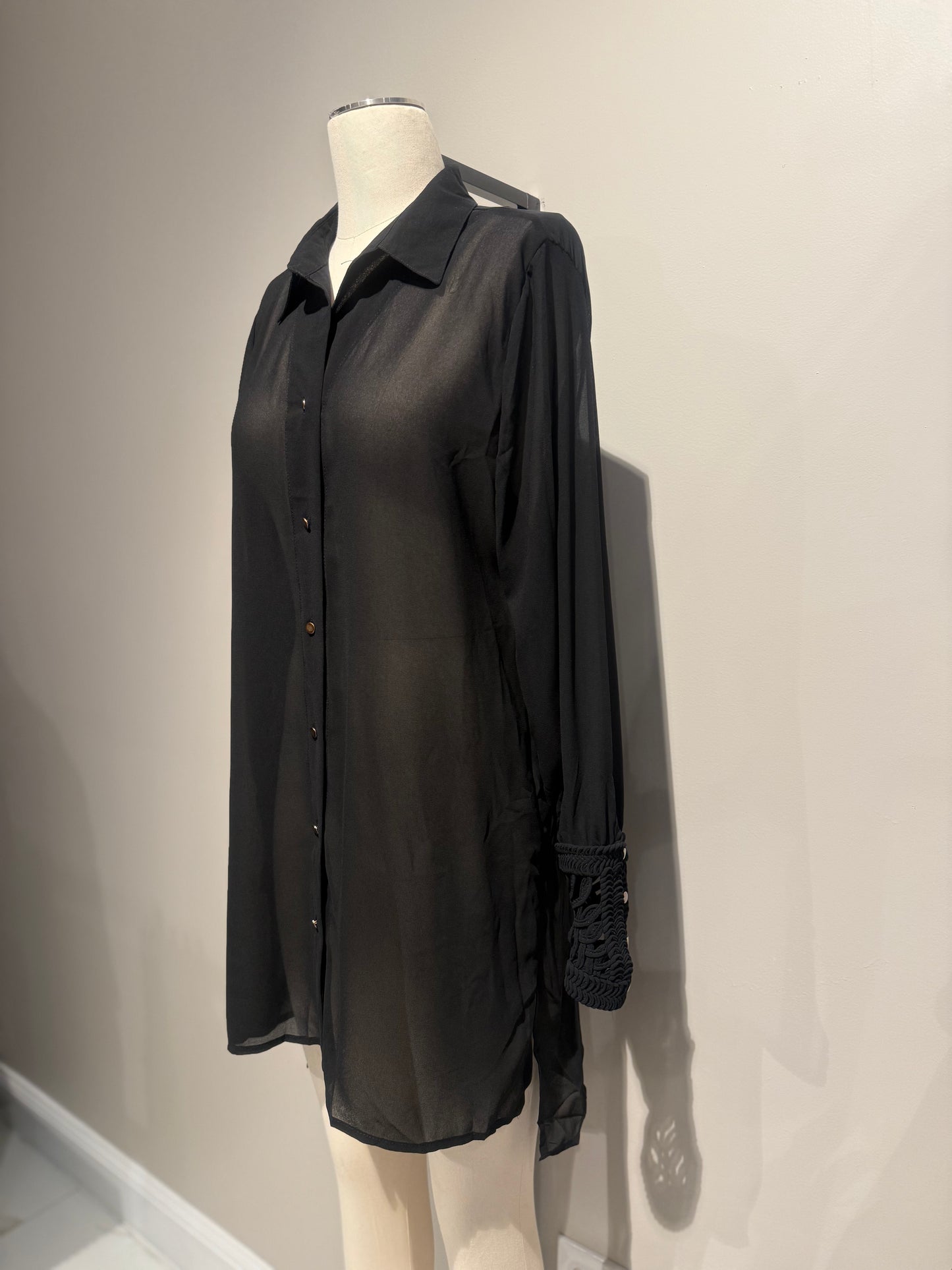 Fluid Long Sleeve Blouse