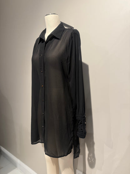 Fluid Long Sleeve Blouse