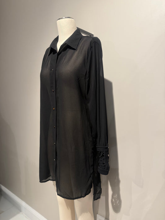 Fluid Long Sleeve Blouse