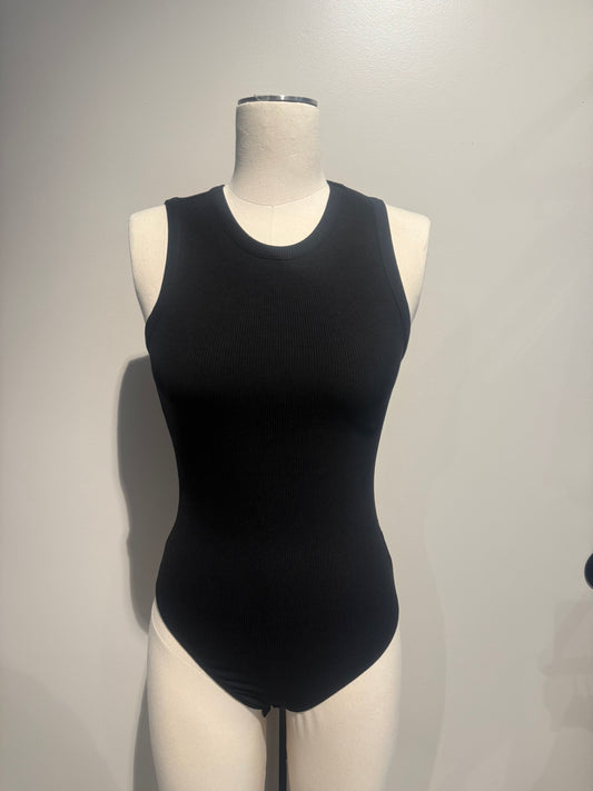 Ribbed Sleeveless Bodysuit