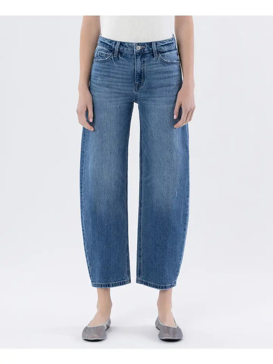 Kate 1 High Rise Mild Barrel Leg Jeans