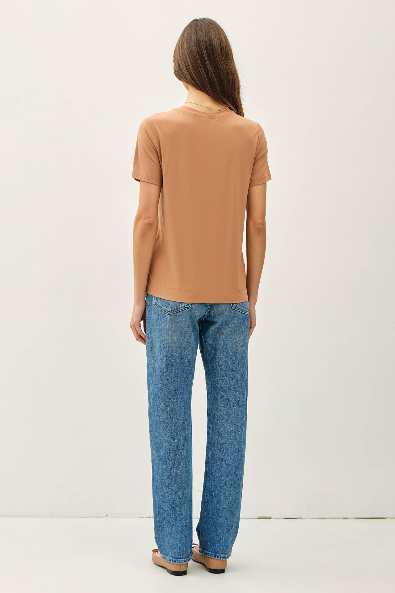NEW COLOR-BAMBOO/MODAL BASIC ROUND NECK T-SHIRT