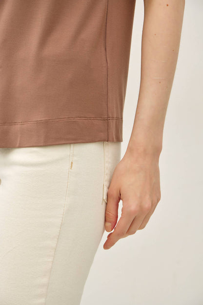 NEW COLOR-BAMBOO/MODAL BASIC ROUND NECK T-SHIRT